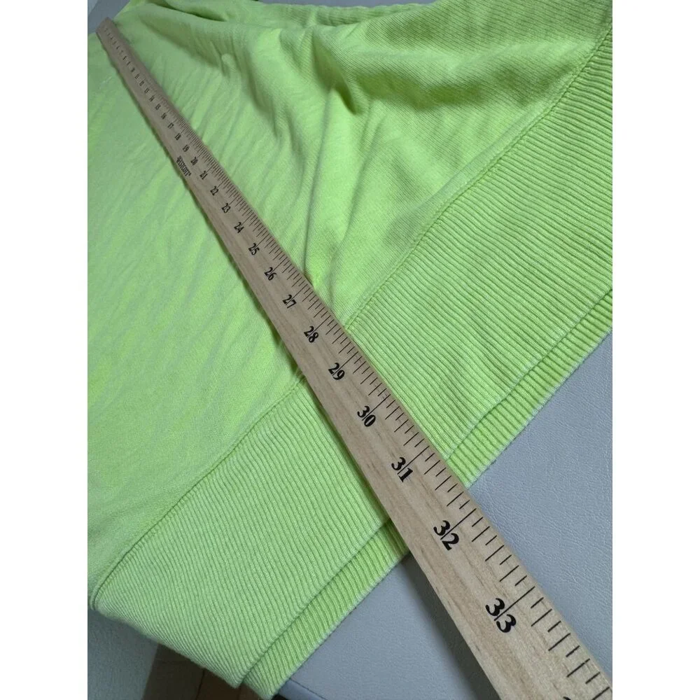 Infinitely Free People Cozy Cool Girl Sleep Tee Oversized Neon Green Women Small - Picture 8 of 16